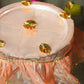 Gulbahar Peach Round Thali Cover