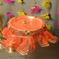 Gulmohar Orange Thali Cover