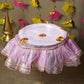 Zahra Pink Round Thali Cover