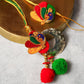 Pretty Handmade Resham Dhaga Bhaiya Bhabhi Rakhi