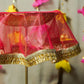 Meher Bano Red Round Thali Cover
