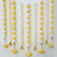 Artificial Jasmine And Yellow Marigold Decorative Backdrop