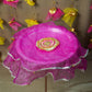 Royal Pink Gota Patti Thali Cover