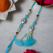 Graceful Beaded Evil Eye Bhaiya Bhabhi Rakhi