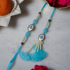 Graceful Beaded Evil Eye Bhaiya Bhabhi Rakhi