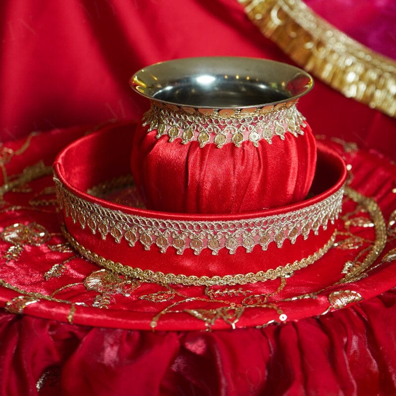 Suhagini Karwa Chauth Thali Set With Cover