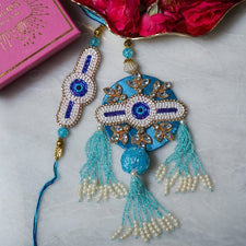 Vibrant Evil Eye Bhaiya Bhabhi Rakhi