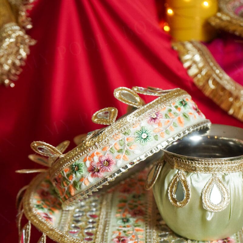 Apsara Mirror Karwa Chauth Thali Set