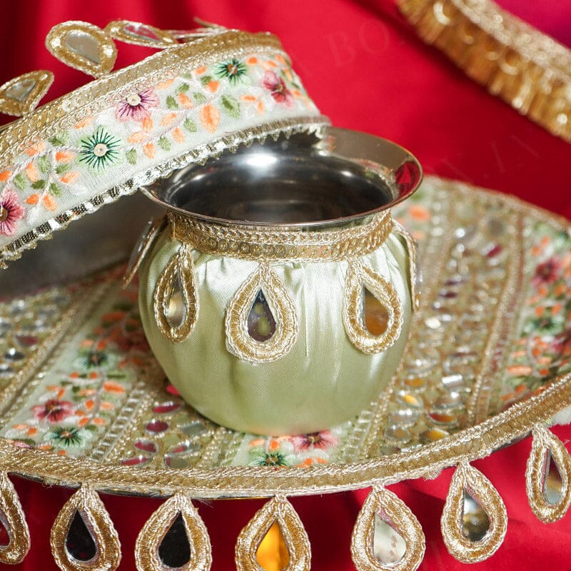 Apsara Mirror Karwa Chauth Thali Set