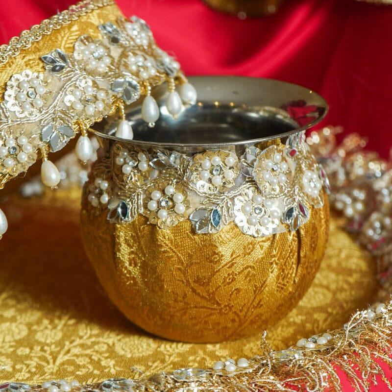 Gulbadan Karwa Chauth Thali Set with Cover