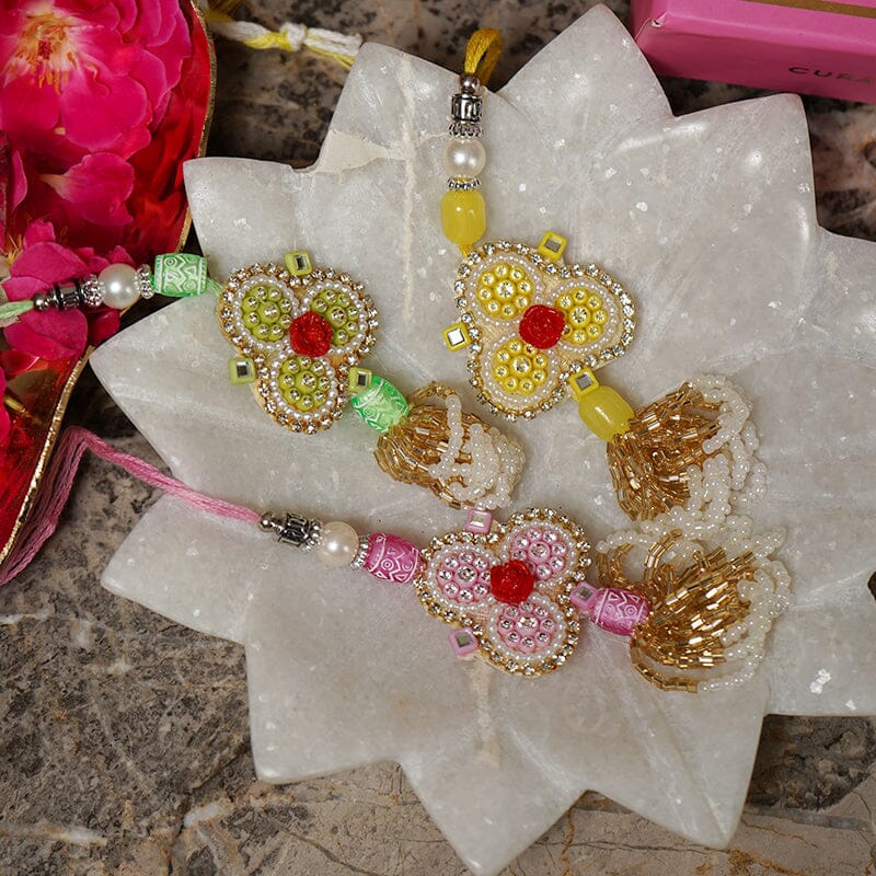 Blossom Floral Lumba Bhabhi Rakhi