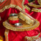 Sakhi suhag Karwa Chauth Thali Set with Cover