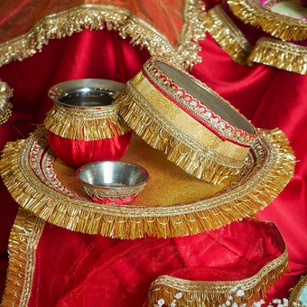 Sakhi suhag Karwa Chauth Thali Set