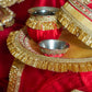 Sakhi suhag Karwa Chauth Thali Set with Cover