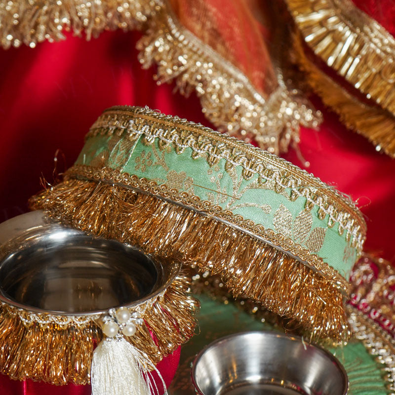 Chandarmukhi Karwa Chauth Thali Set with Cover