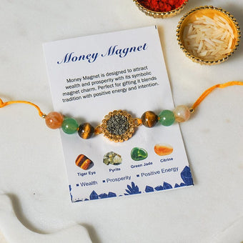 Money Magnet Healing Crystal Rakhi