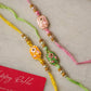 Elegant Beaded Blossom Bhaiya Bhabhi Rakhi
