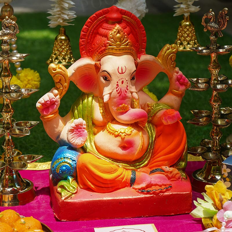 1FEET Maheshwaram Eco-Friendly Ganpati | Plant-A-Ganesha