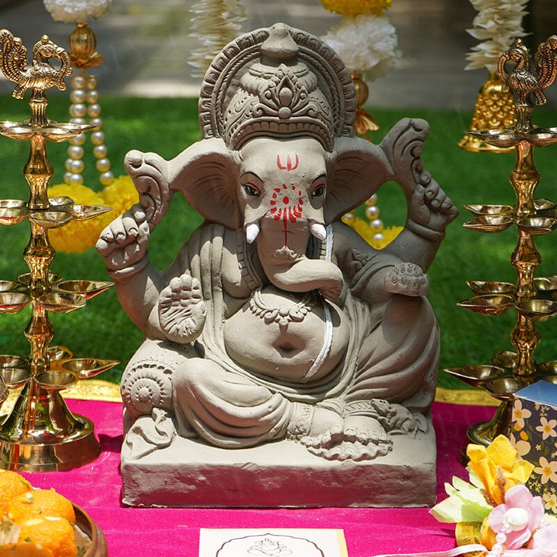 1FEET Maheshwaram Eco-Friendly Ganpati | Plant-A-Ganesha
