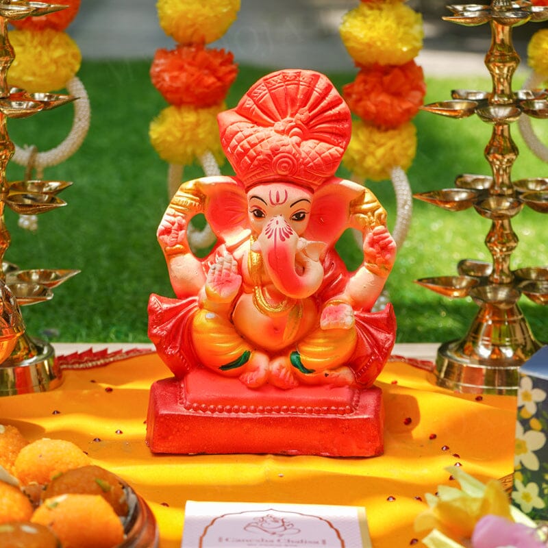 8INCH Vighnaraja Eco-Friendly Ganpati | Plant-A-Ganesha