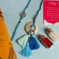 Pretty Evil Eye Tassle Bhaiya Bhabhi Rakhi