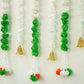 Tiranga Artificial Jasmine Flower And Tricolor Marigold Backdrop Decoration | Republic Day, Independence Day Decoration