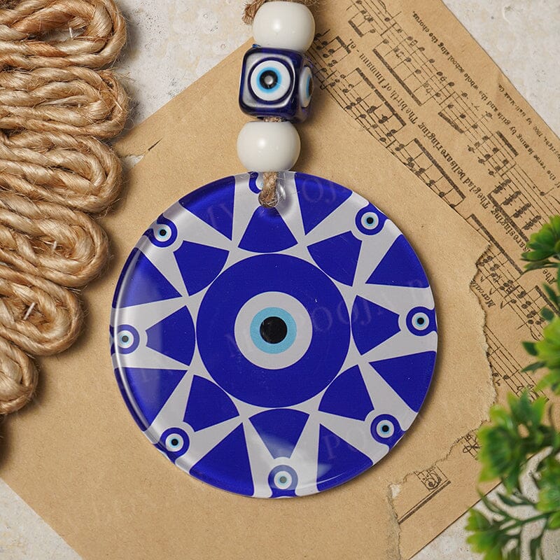 Feng Shui Motif Jute Evil Eye Hanging