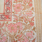 Pink Daisy Jaal Block Printed Table Cover