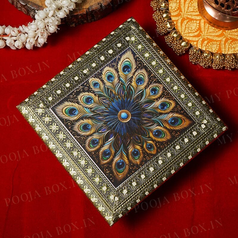 Floral Pattern Designer Wooden Chowki