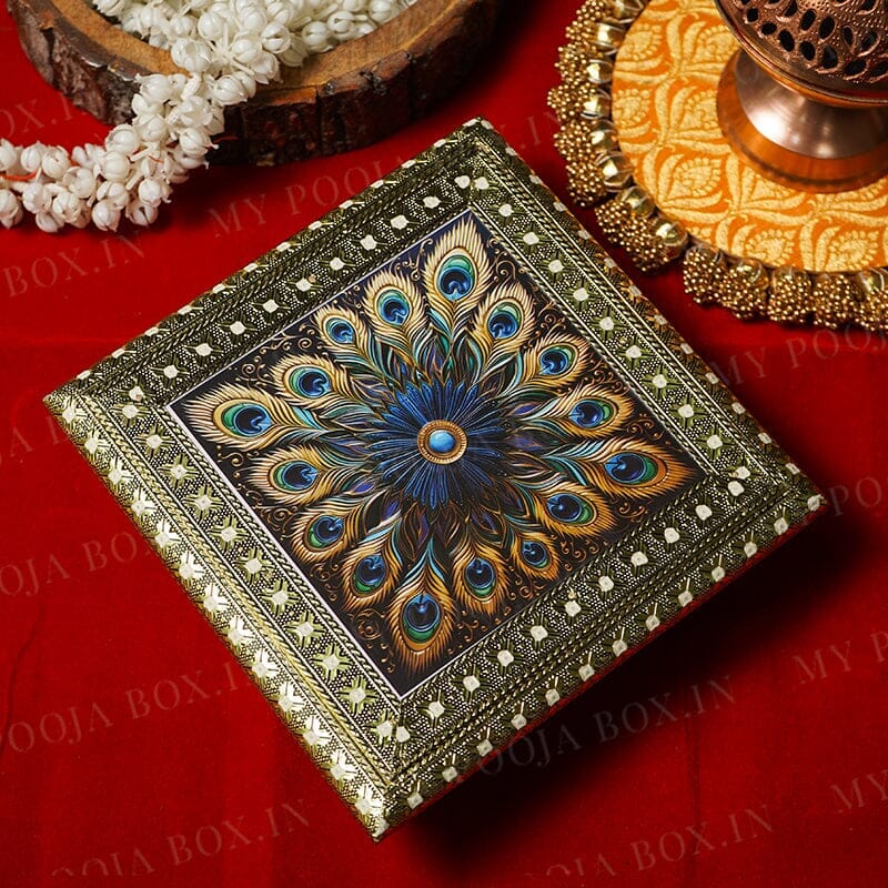 Floral Pattern Designer Wooden Chowki