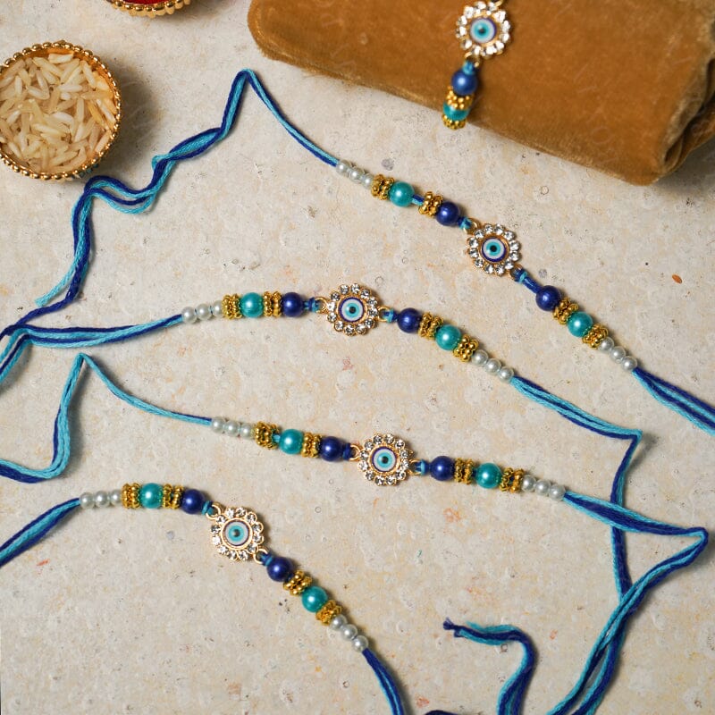 Blue Turkish Evil Eye Rakhi