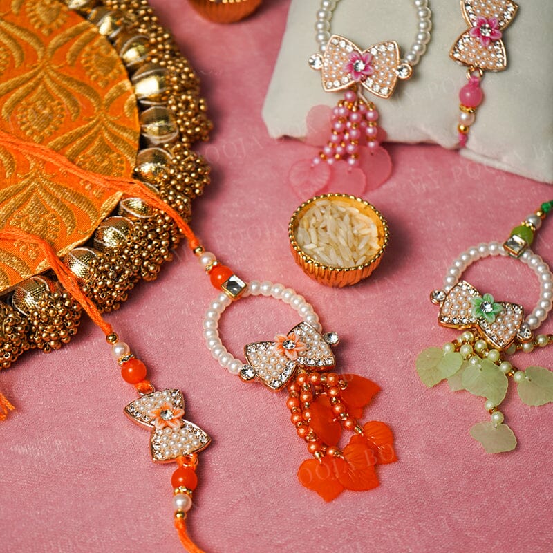 Radiant Bow Zarkan Bhaiya Bhabhi Rakhi