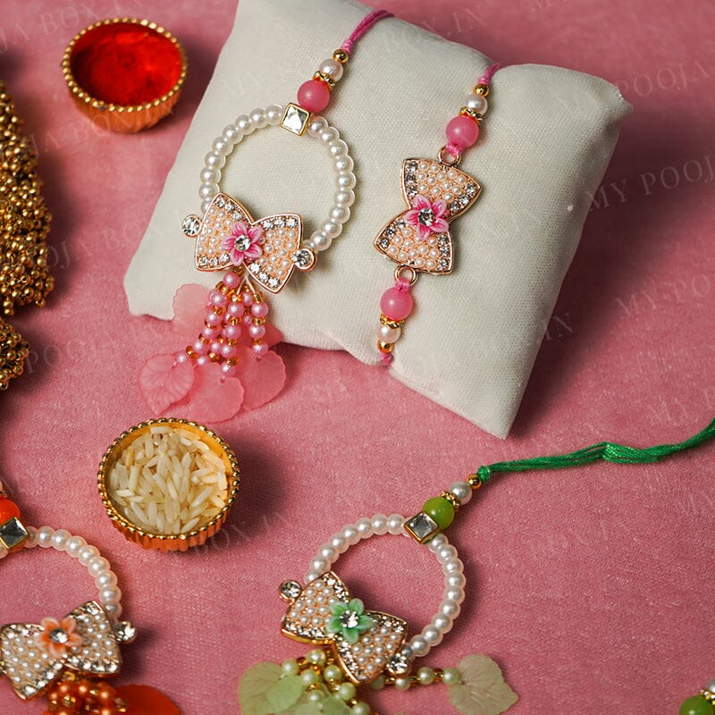 Radiant Bow Zarkan Bhaiya Bhabhi Rakhi