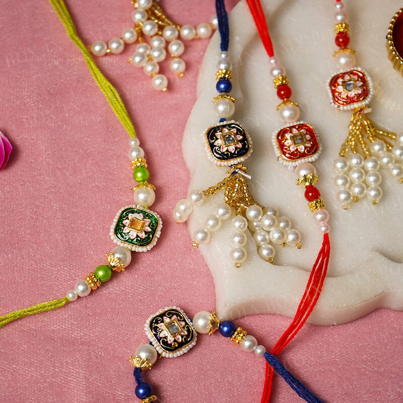 Floral Delight Bhaiya Bhabhi Rakhi