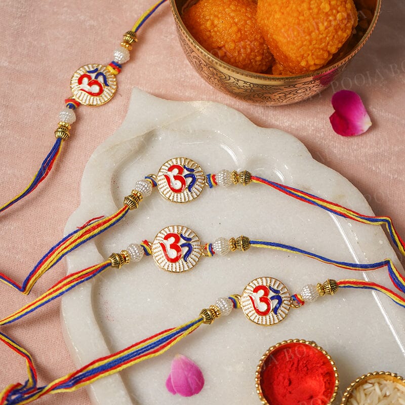 Sacred Multicolor OM Symbol Rakhi