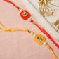 Opulent Kundan Bhaiya Bhabhi Rakhi
