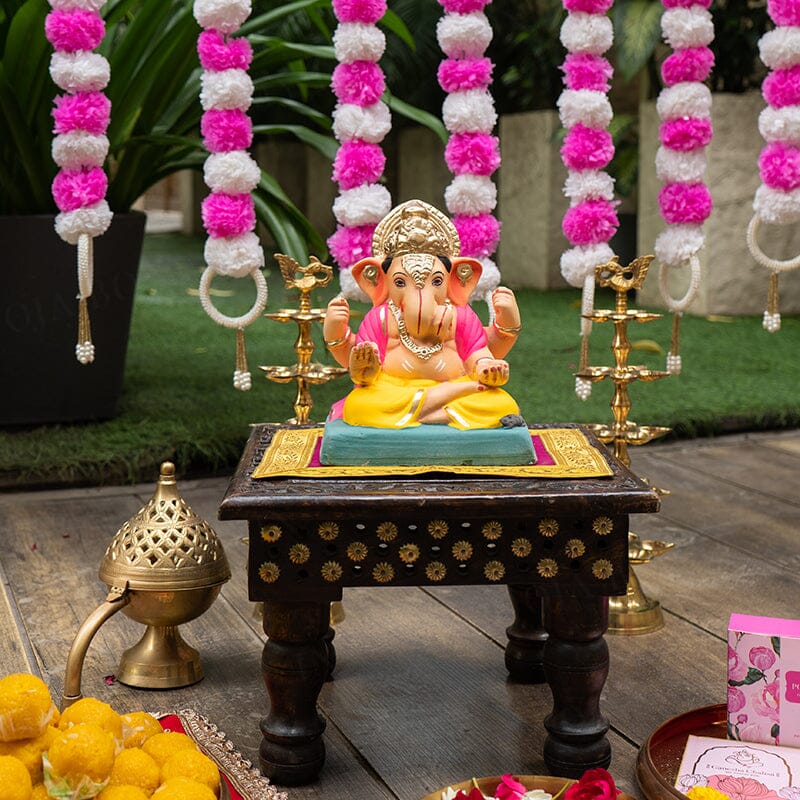 8INCH Eco-Friendly Dagdusheth Ganapati | Plant-A-Ganesha