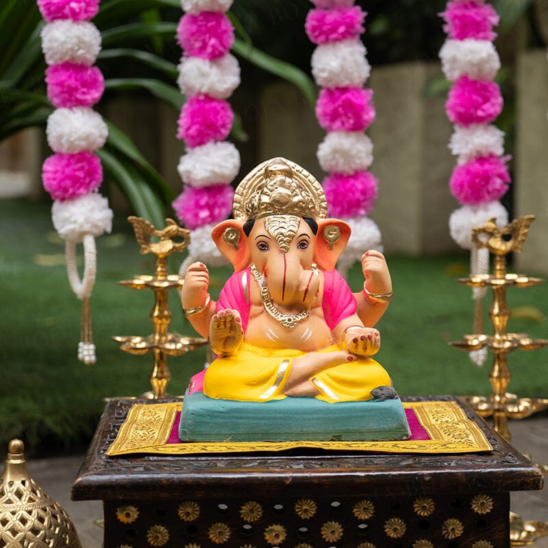 8INCH Eco-Friendly Dagdusheth Ganapati | Plant-A-Ganesha