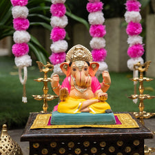 8INCH Eco-Friendly Dagdusheth Ganapati | Plant-A-Ganesha