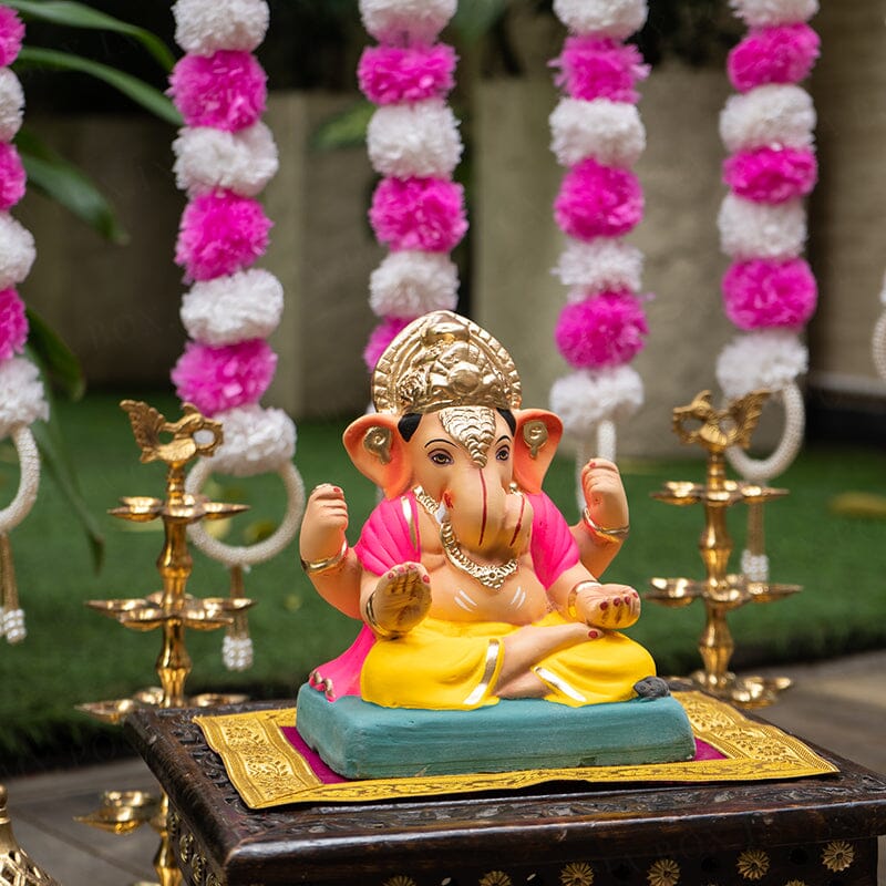 8INCH Eco-Friendly Dagdusheth Ganapati | Plant-A-Ganesha