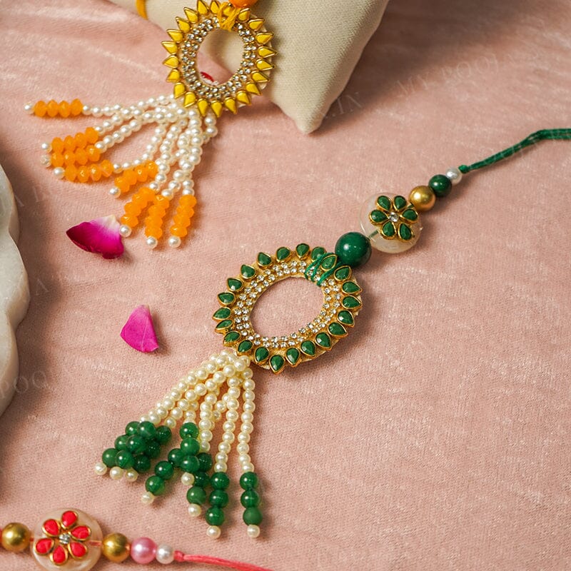 Pearl Elegance Bhaiya Bhabhi Rakhi