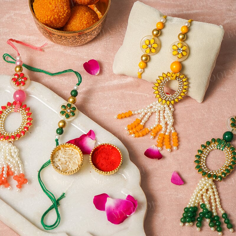 Pearl Elegance Bhaiya Bhabhi Rakhi