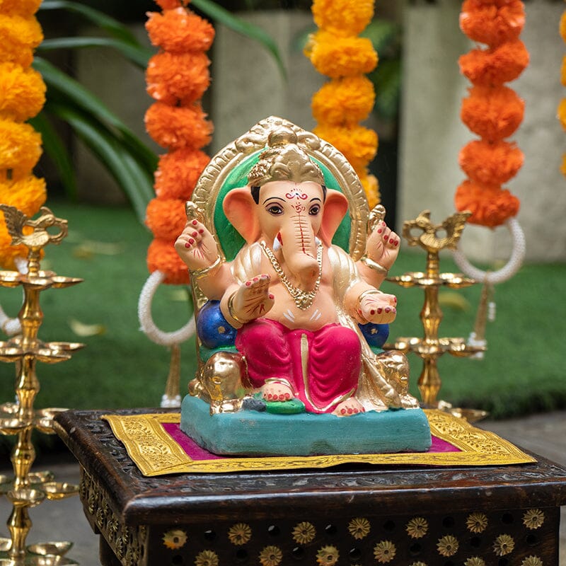 8INCH Eco-Friendly Lalbaugcha Raja Ganpati | Plant-A-Ganesha