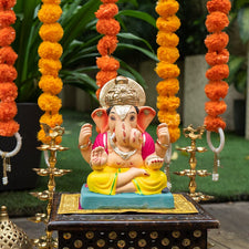 10INCH Eco-Friendly Dagdu Seth Ganpati | Plant-A-Ganesha