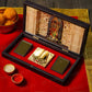 Aesthetic Gold Foil Ram Lalla and Charan Paduka Pooja Box