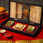 Aesthetic Gold Foil Ram Lalla and Charan Paduka Pooja Box