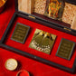 Aesthetic Gold Foil Ram Lalla and Charan Paduka Pooja Box