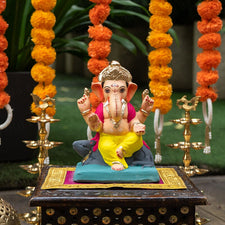 8INCH Eco-Friendly Gadadhara Ganpati | Plant-A-Ganesha