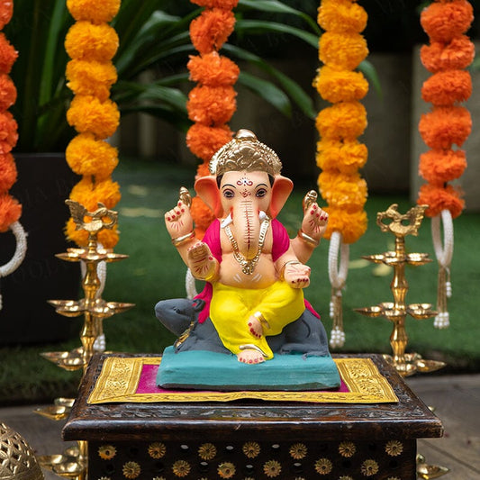 8INCH Eco-Friendly Gadadhara Ganpati | Plant-A-Ganesha