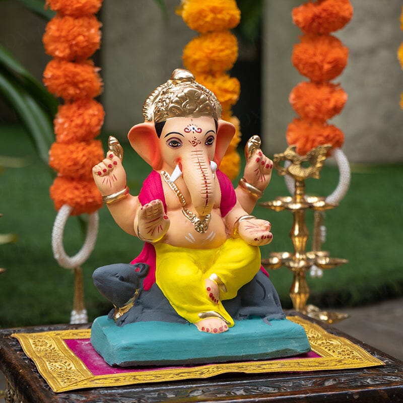 8INCH Eco-Friendly Gadadhara Ganpati | Plant-A-Ganesha